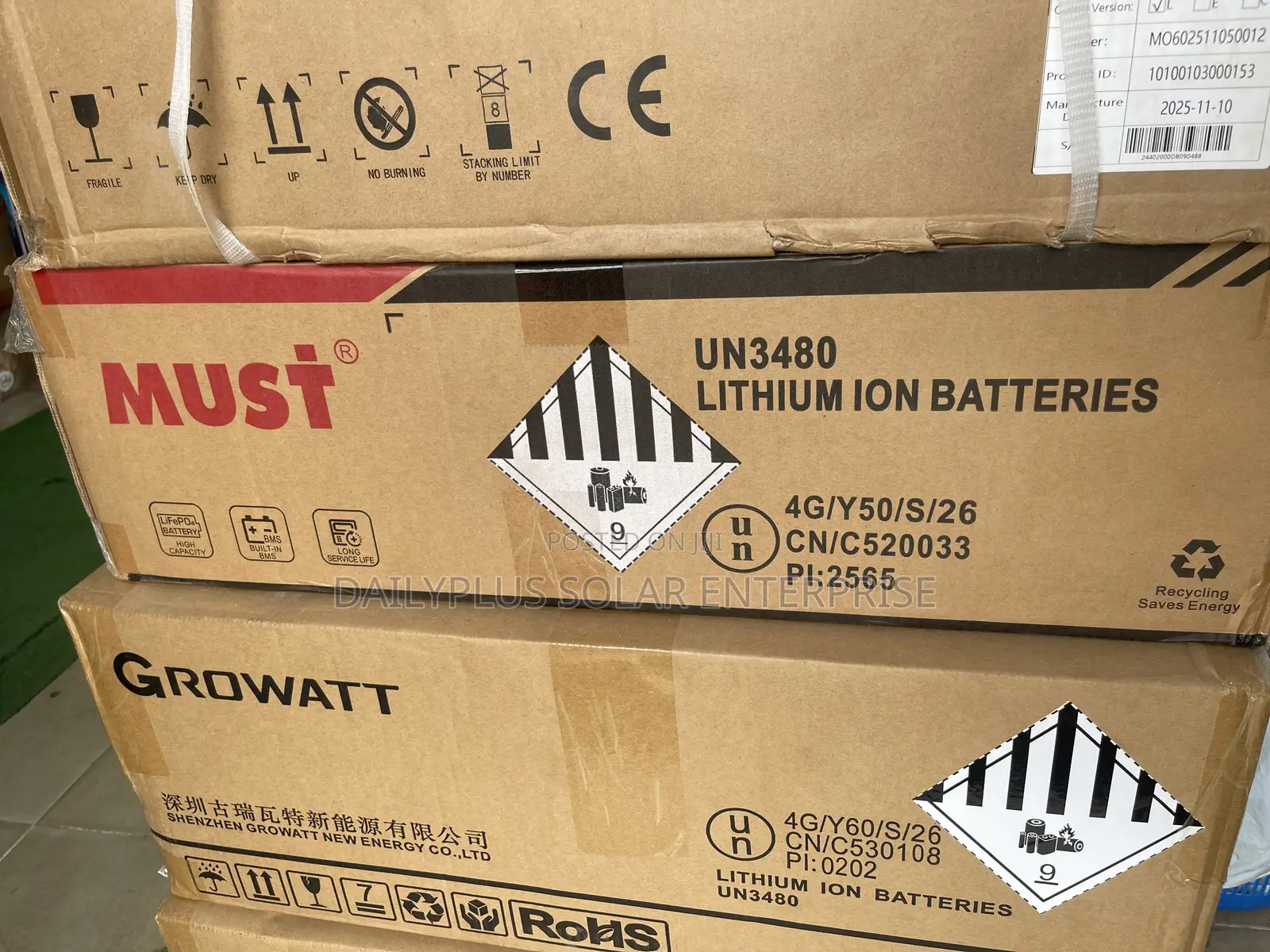 MUST 5Kwh 51.2V Solar Lithium Battery