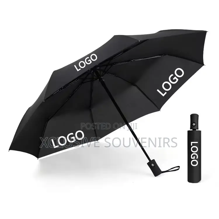 Promotional Custom Logo Windproof Full Automatic Travel Umbrella