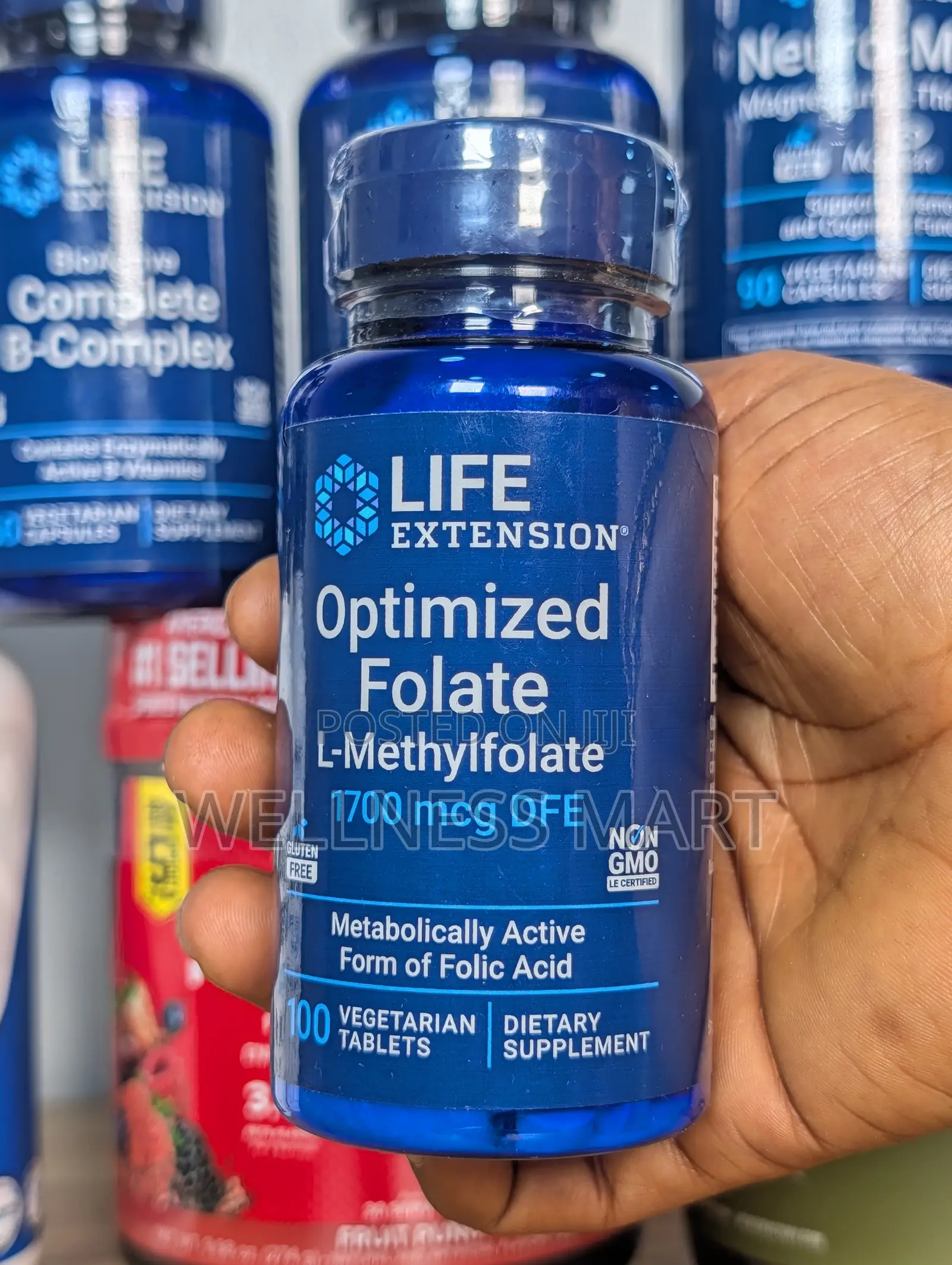 Life Extension Optimized Folate 1700mcg | 5-MTHF | 100 Tabs