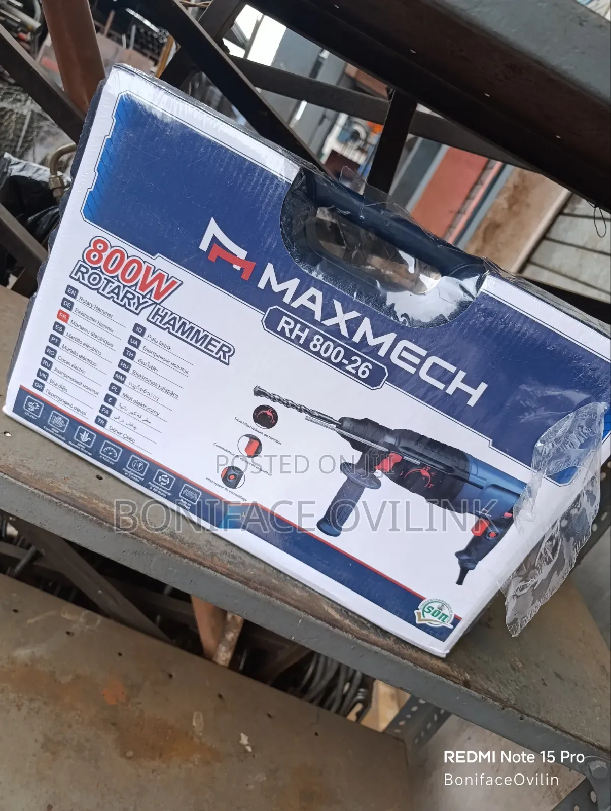 SDS Plus Electric Concrete Drill Machine by Maxmech