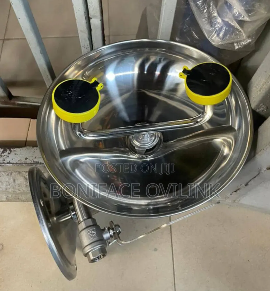 Wall-Mounted Stainless Steel Emergency Eyewash Station