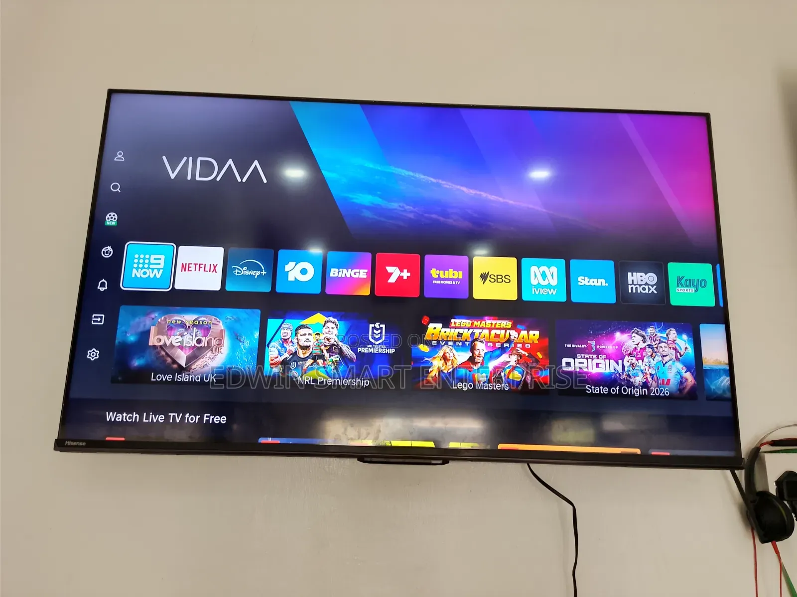 Hisense Vida Frameless Smart Television 43 Inches