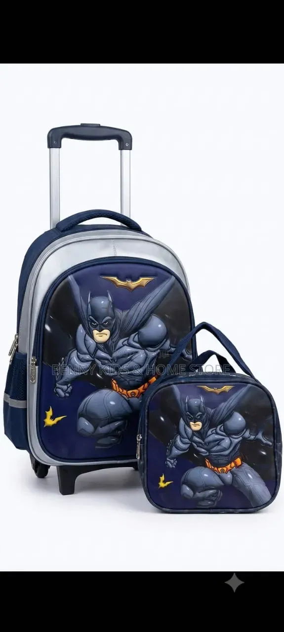 New Arrival – Premium Kids' Racing Car Trolley School Bag Set!
