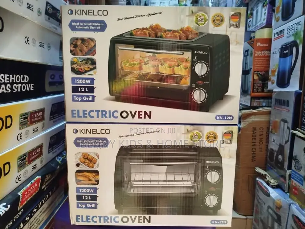 Kinelco 12L Electric Oven With Top Grill