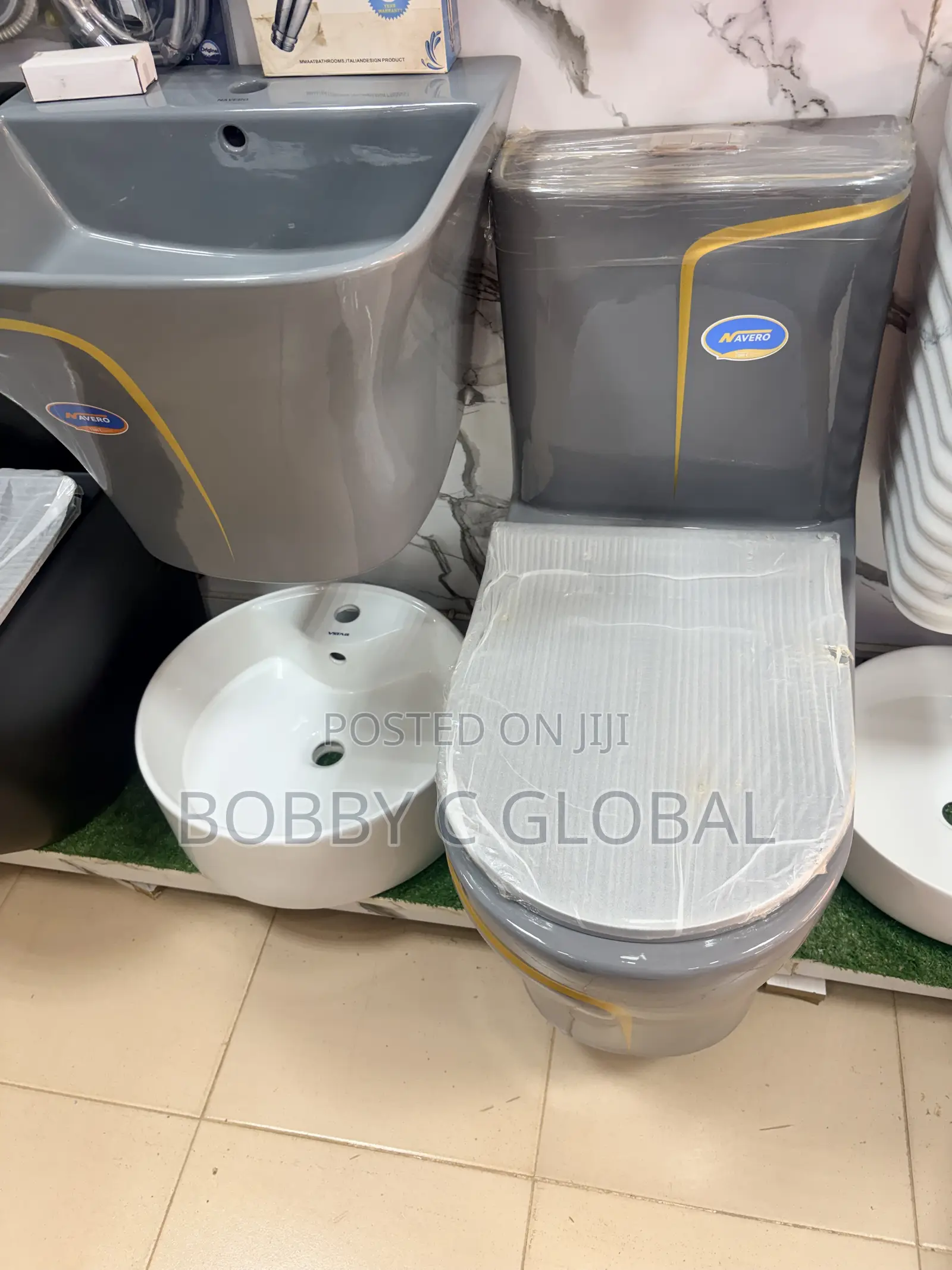 Modern Grey Ceramic Water Closet (WC)