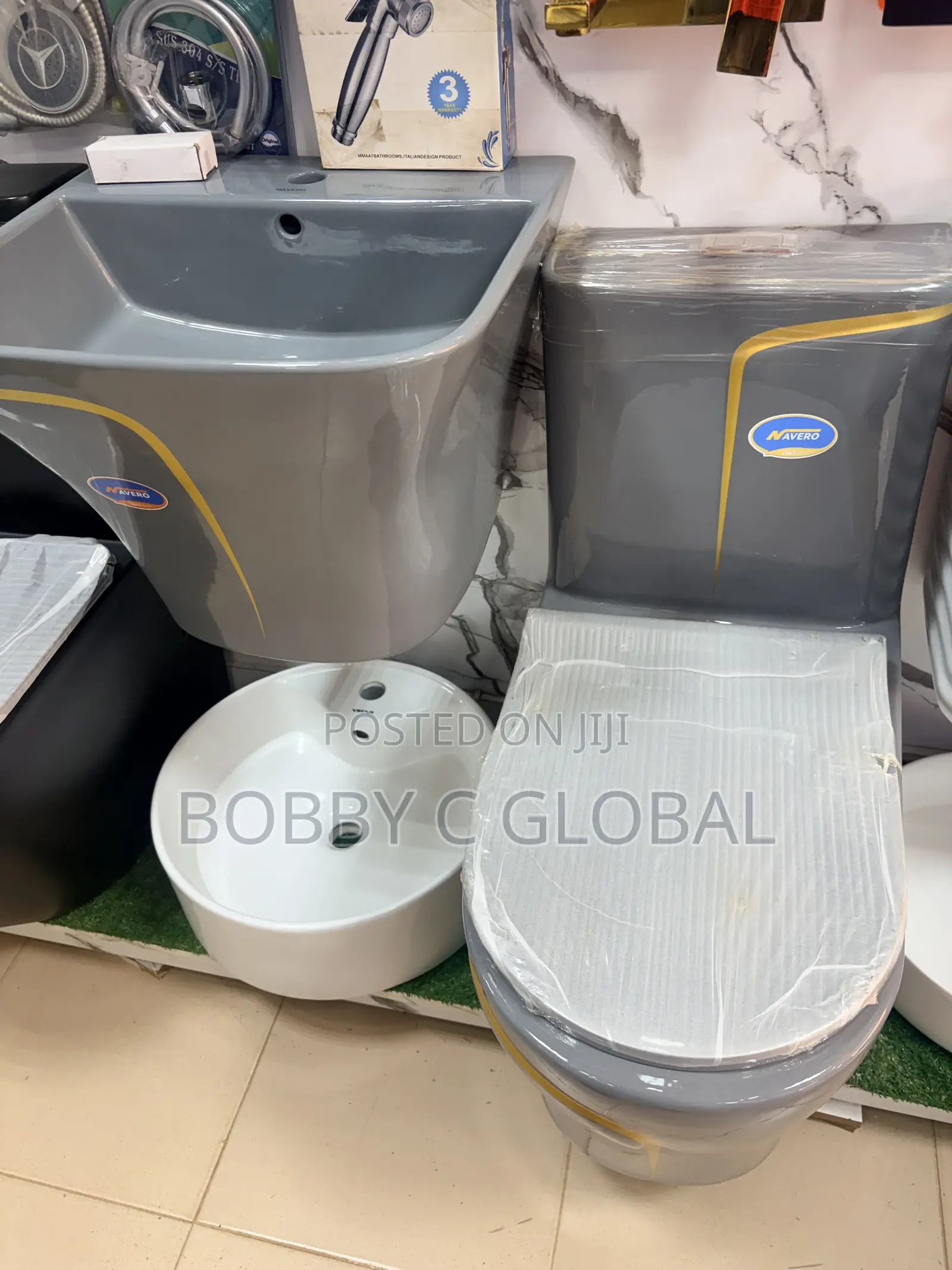 Modern Grey Ceramic Water Closet (WC)