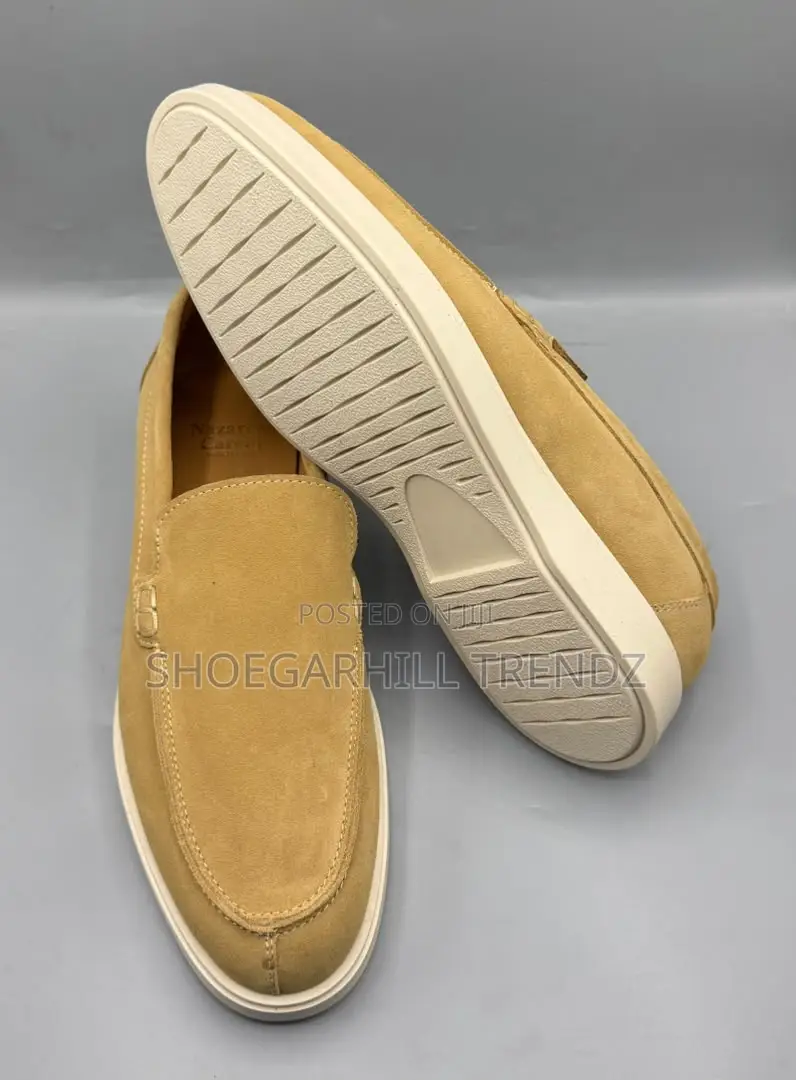 Mens Italian Nazaren Carelli and Voile BLanche Suede Loafer Sneakers