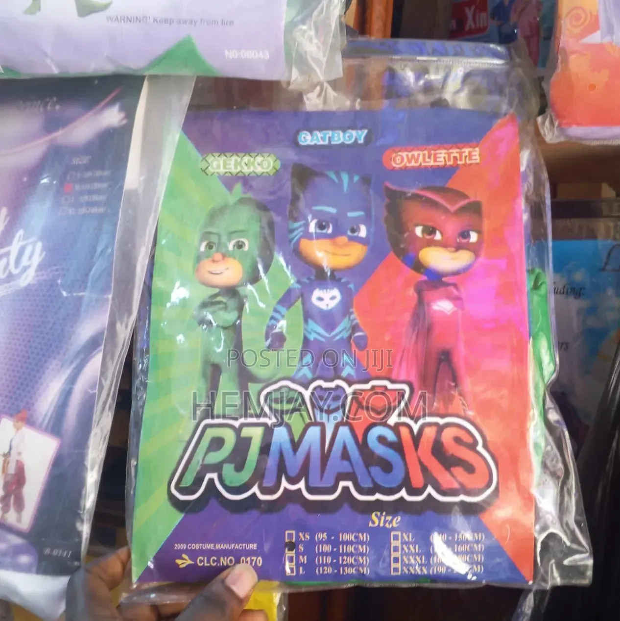 Kids Cartoon Characters Constume ( PJ MASKS) 