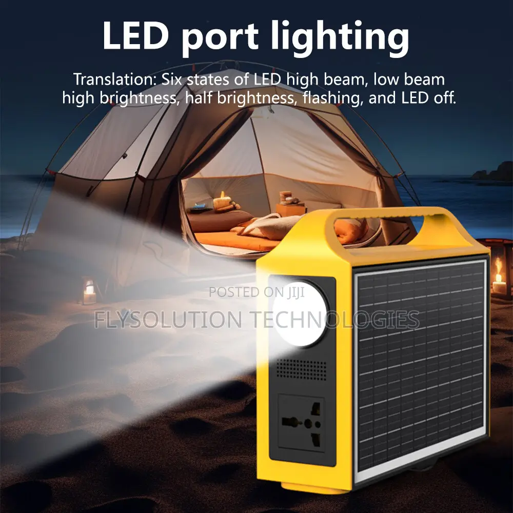 100W Portable Power Station Solar Generator 24000mAh Laptop Power Bank