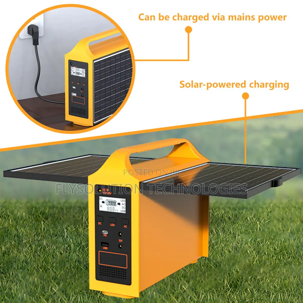 100W Portable Power Station Solar Generator 24000mAh Laptop Power Bank