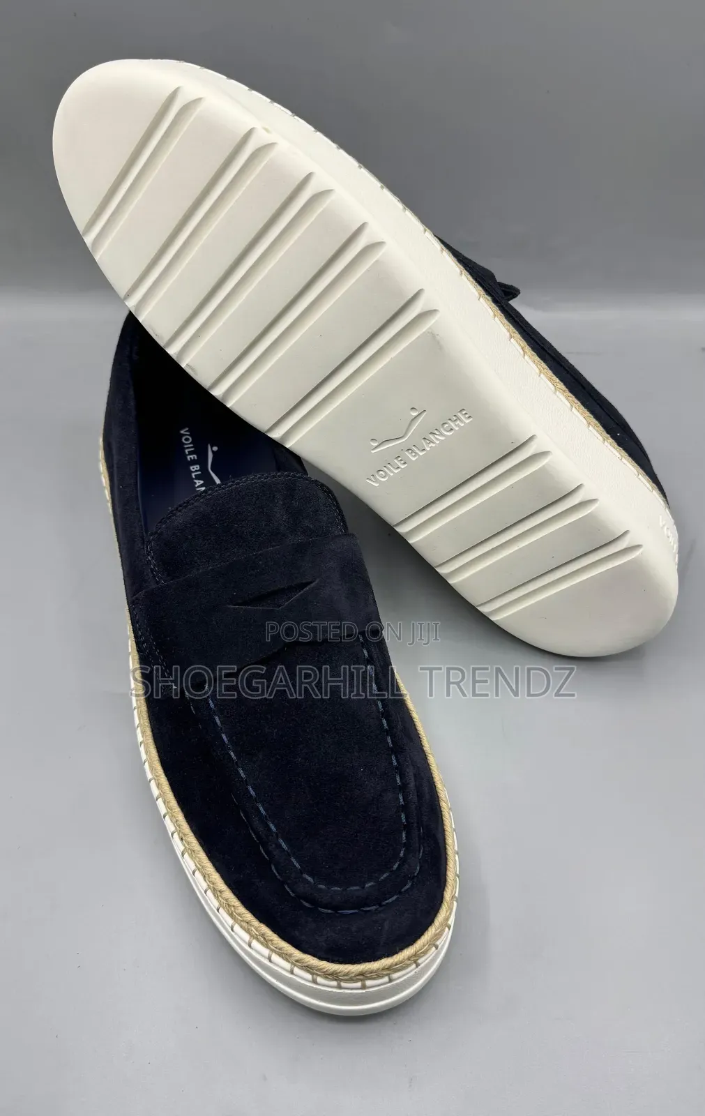 Mens Italian Nazaren Carelli and Voile BLanche Suede Loafer Sneakers