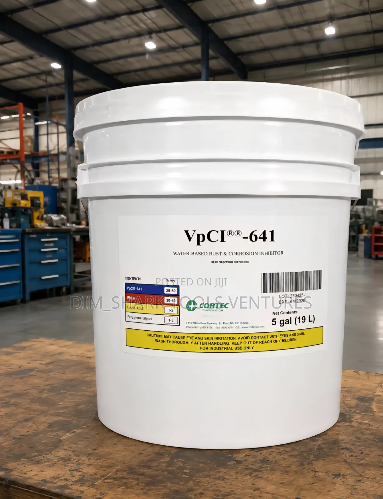 19 L of Cortec VpCI-641 a Water-Based Rust and Corrosion Inhibitor