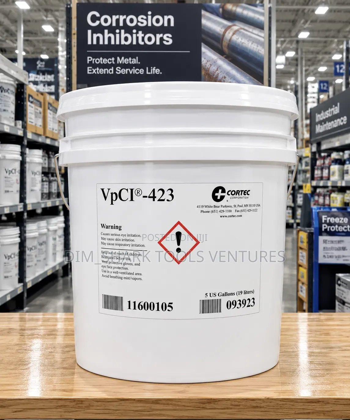 19 Liter of Cortec VpCI-423,a Specialized Water-Based Rust Remover