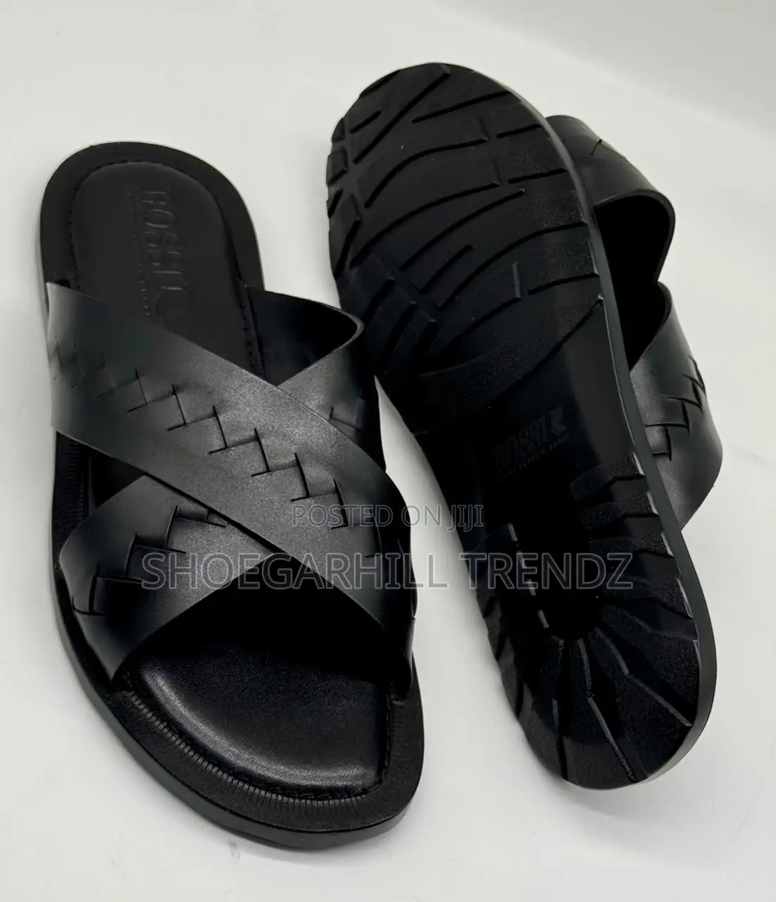 Men's Rossi Crisscross Palm Slippers | Refined Comfort Style