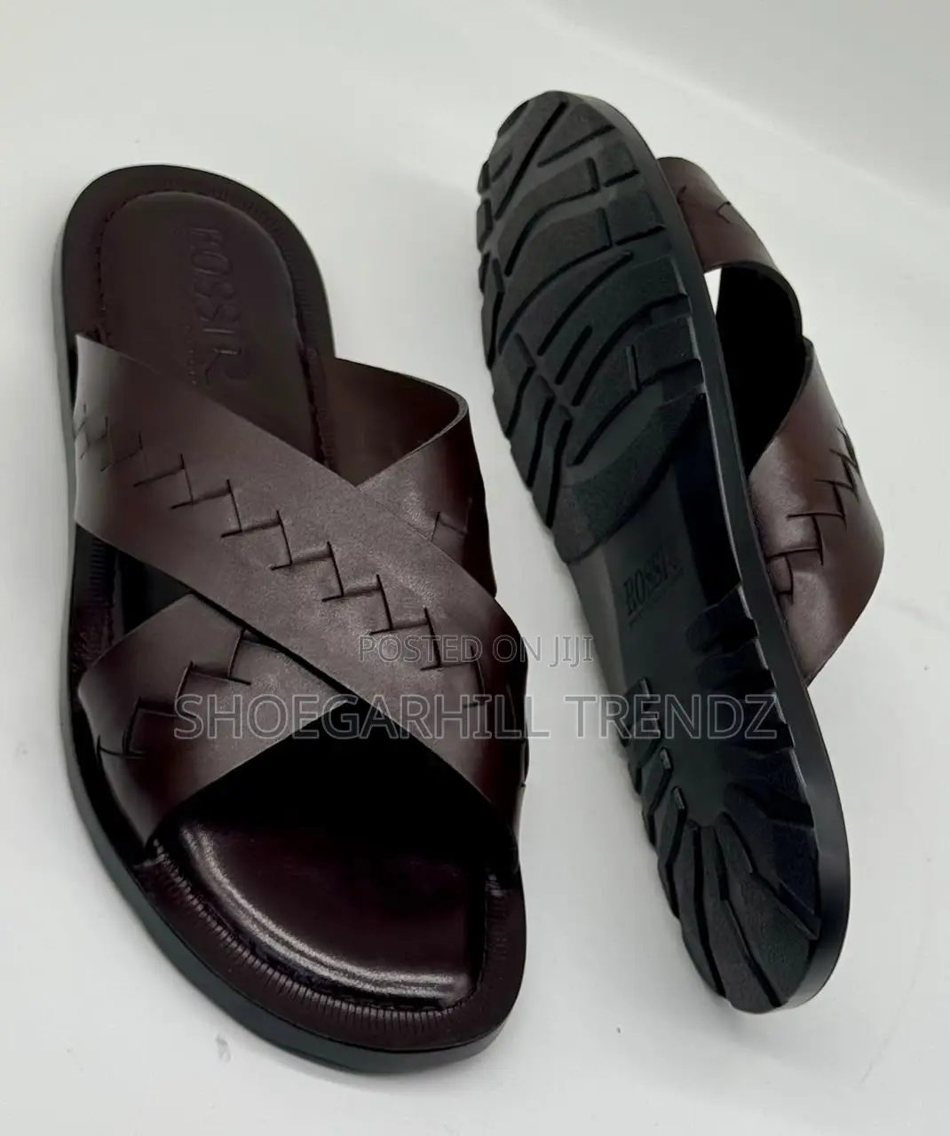 Men's Rossi Crisscross Palm Slippers | Refined Comfort Style