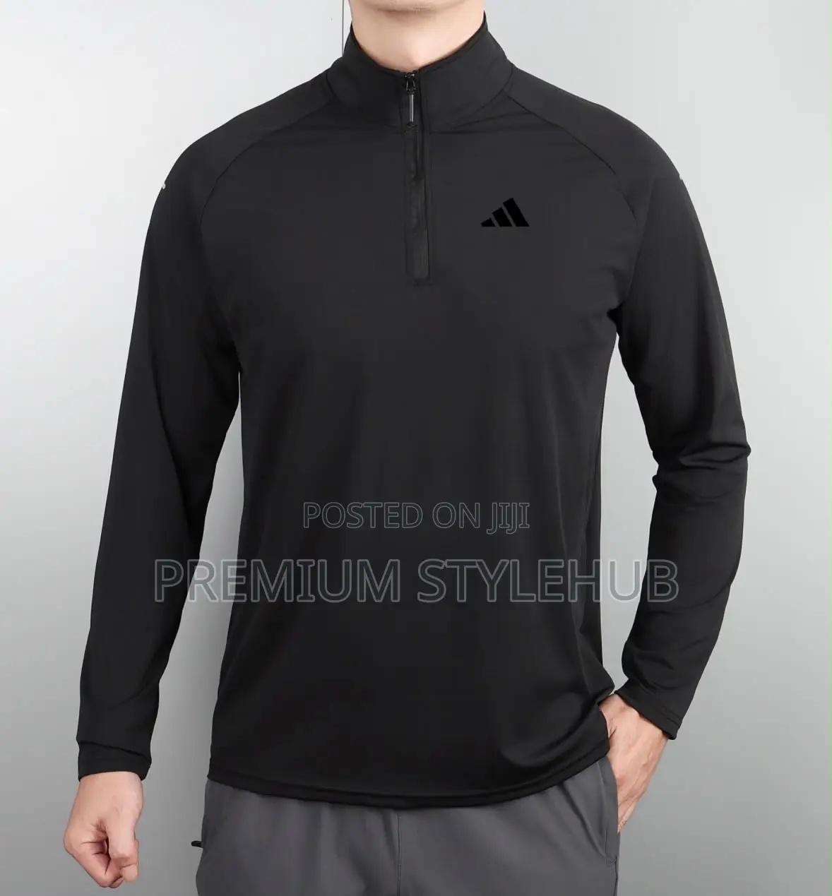 Black Long Sleeve Gym Shirt
