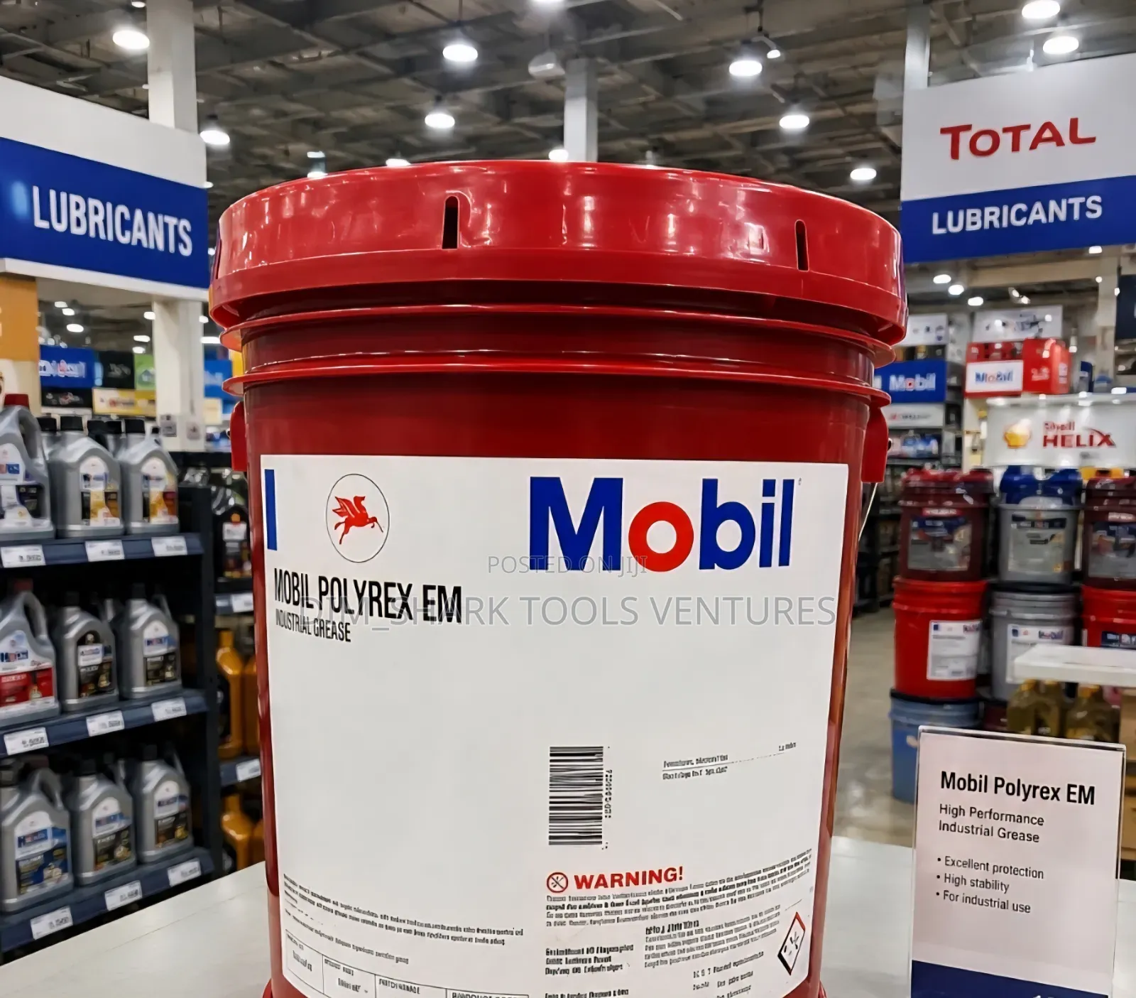 18kg Pail of Mobil Polyrex EM High-Performance Industrial Grease
