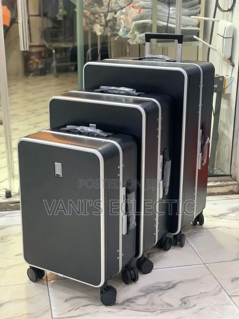 Premium Aluminum 3-in-1 Trolley Suitcases