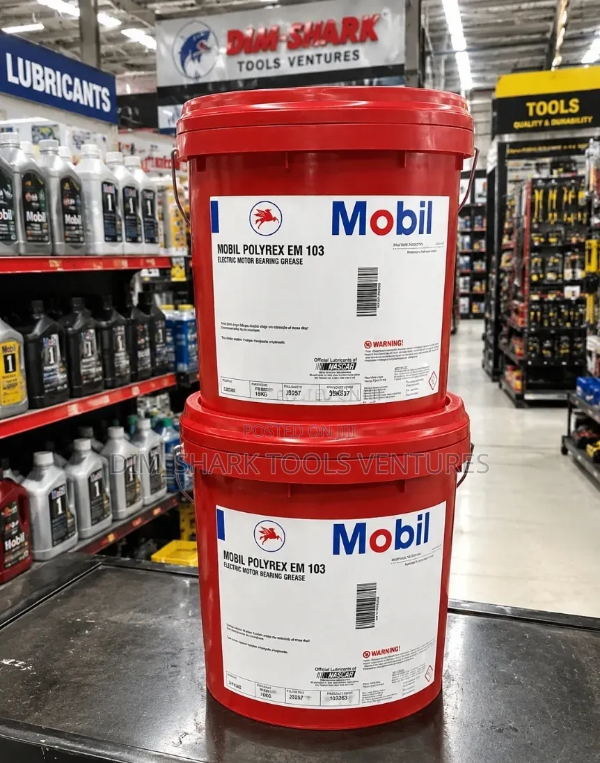 18kg Mobil Polyrex EM 103,polyurea-Thick Electric Motor Bearing Grease