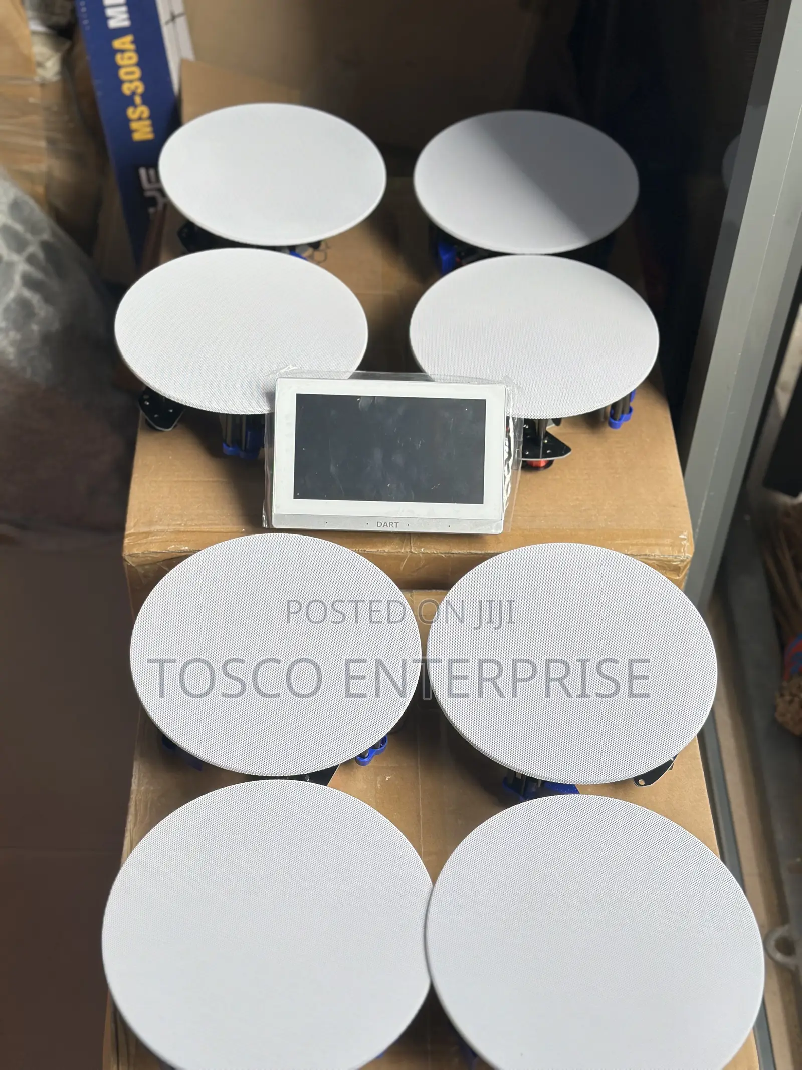 8in1 Wi-Fi and BT Ceiling Speaker With Smart Wall Amplifier
