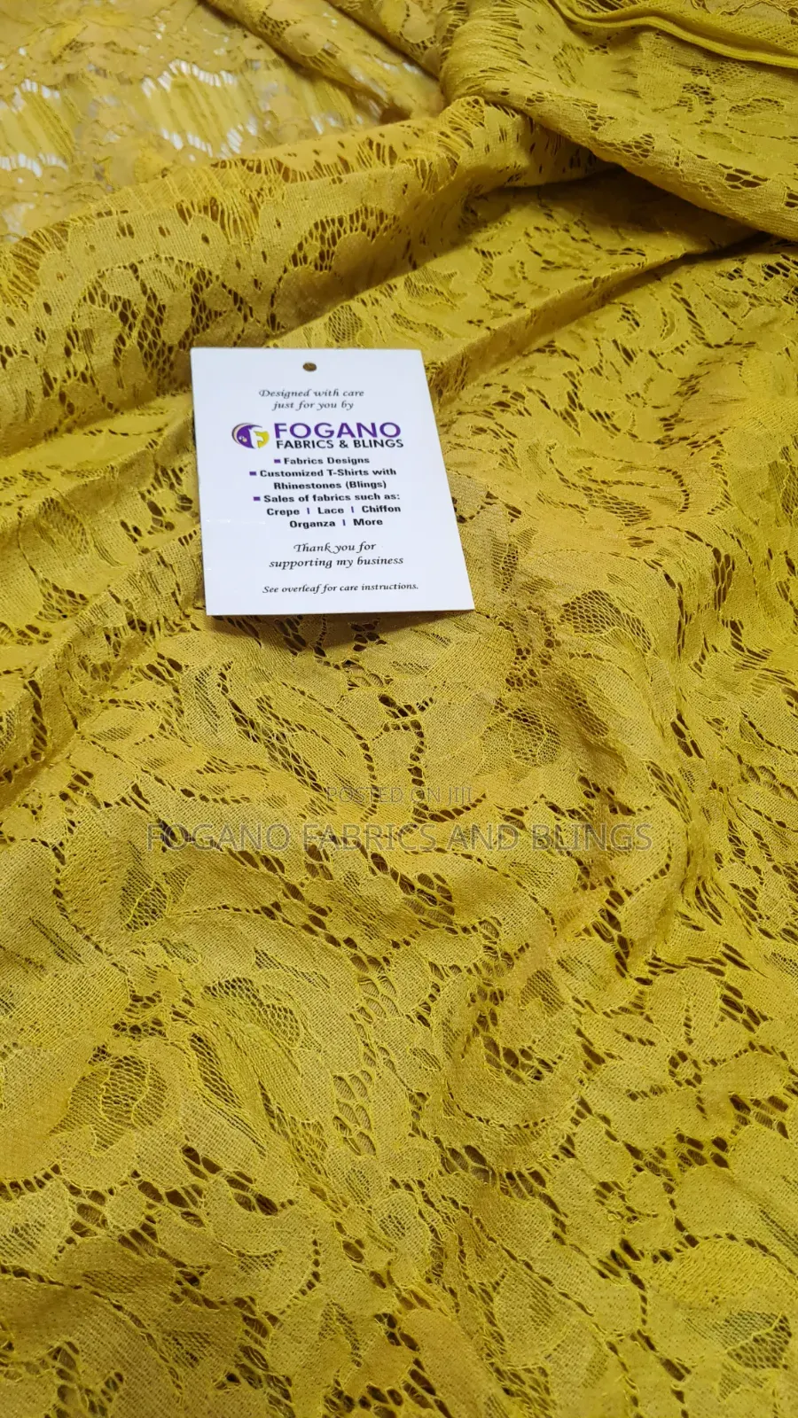 Mustard Yellow Lace
