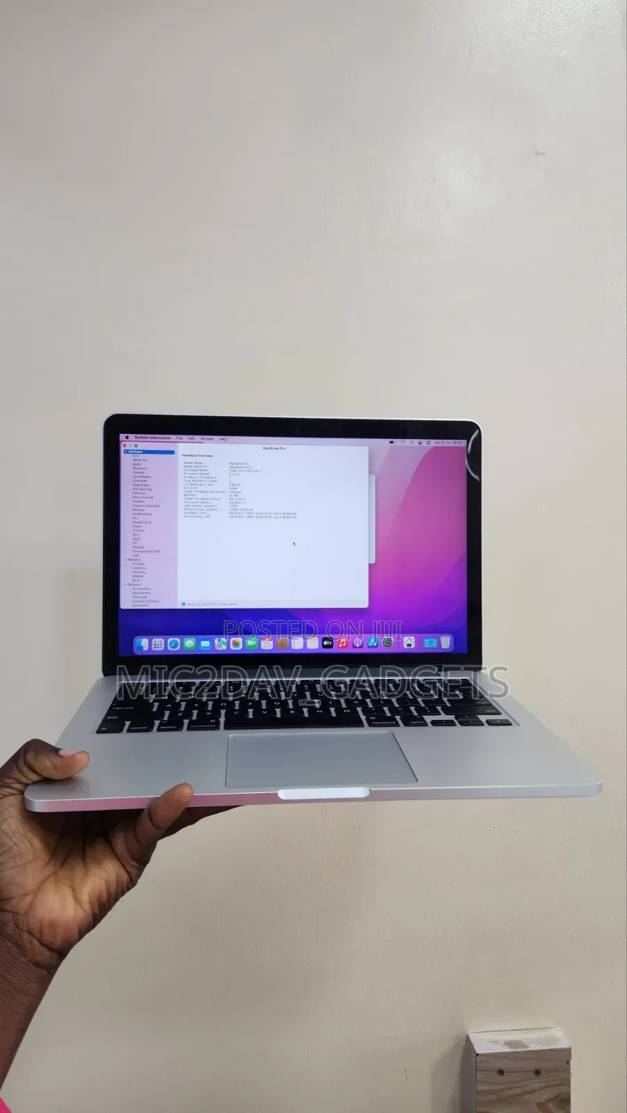 Laptop Apple MacBook Pro 2015 16GB Intel Core i7 SSD 512GB