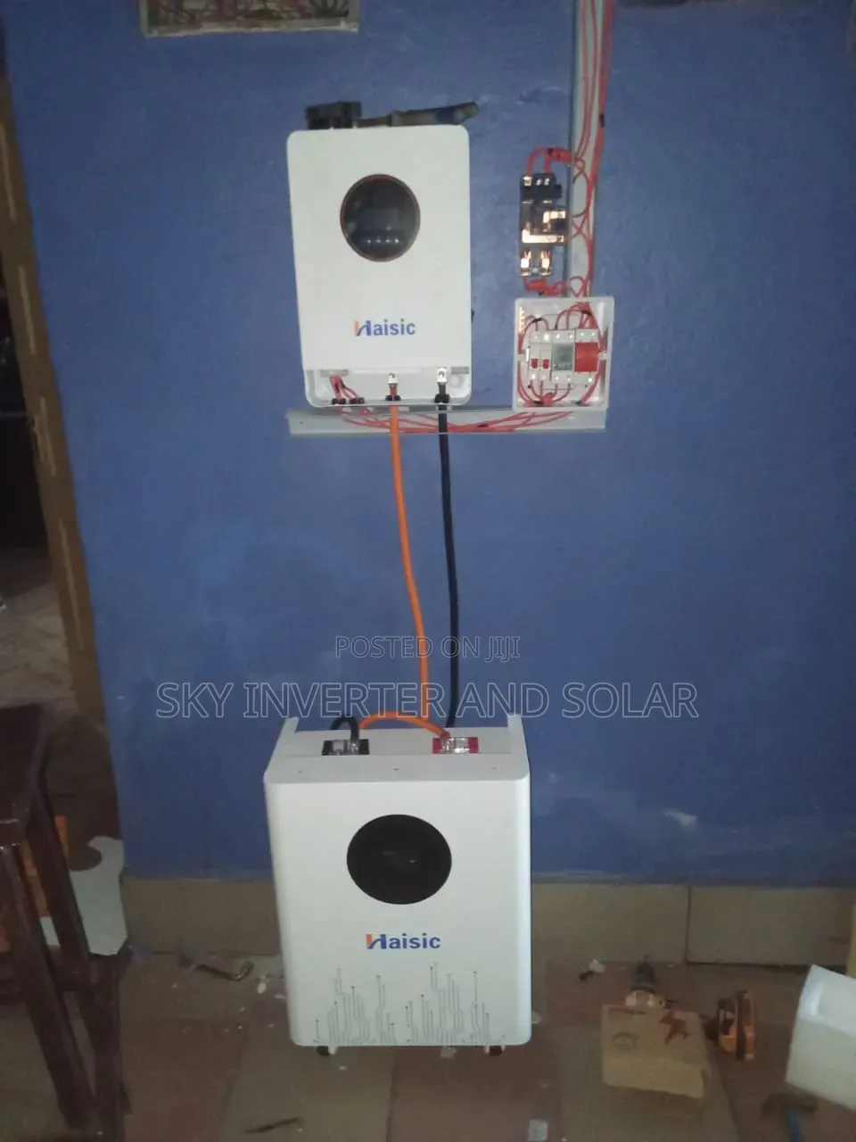 4.2kva/24v Haisic Hybrid Inverter + 8kwh/24v Haisic Lithium Battery