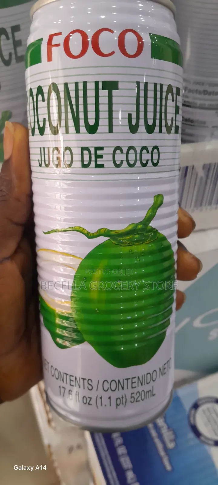 Foco Coconut Juice 520ml ×12 Cans