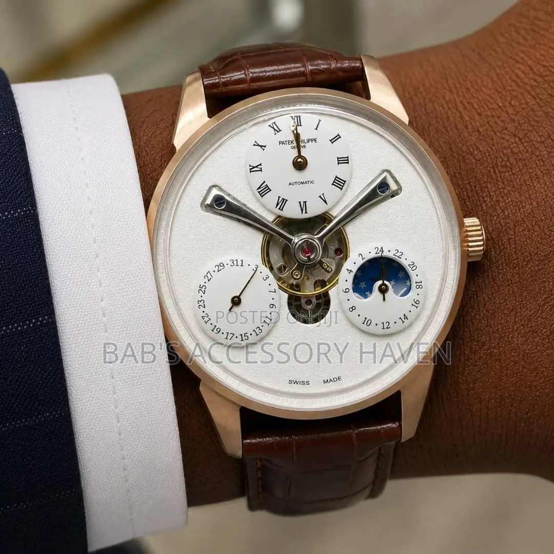 New Desig Patek Philippe Leather Watch Automatic