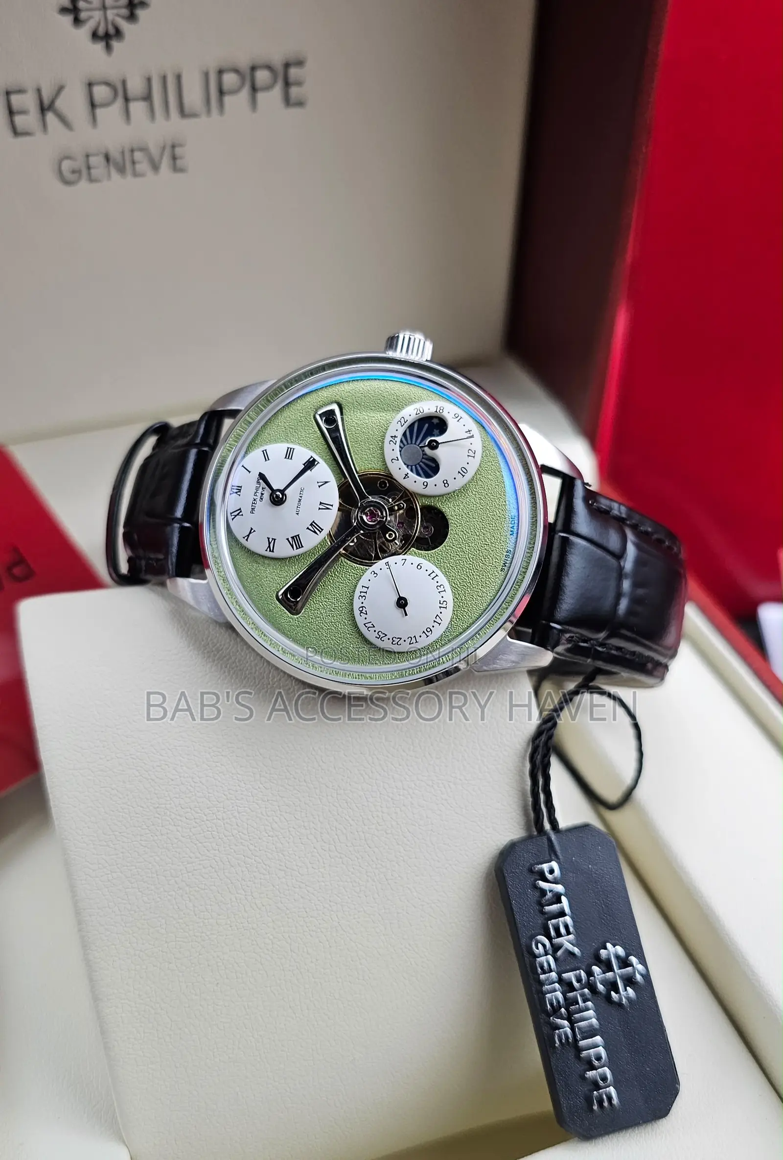 New Desig Patek Philippe Leather Watch Automatic