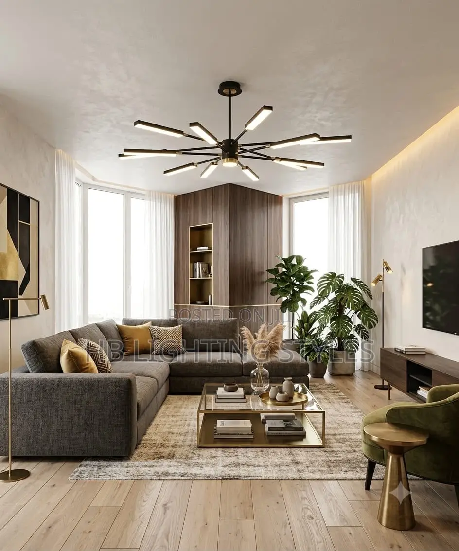Nordic for Living Room Luxury Personality Creative Sputnik Chandelier