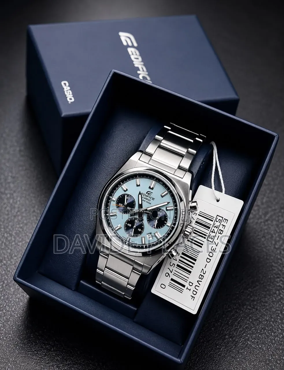 Casio Edifice Efb730d-2bvudf Panda Dia, Waterproof Unisex Wristwatch