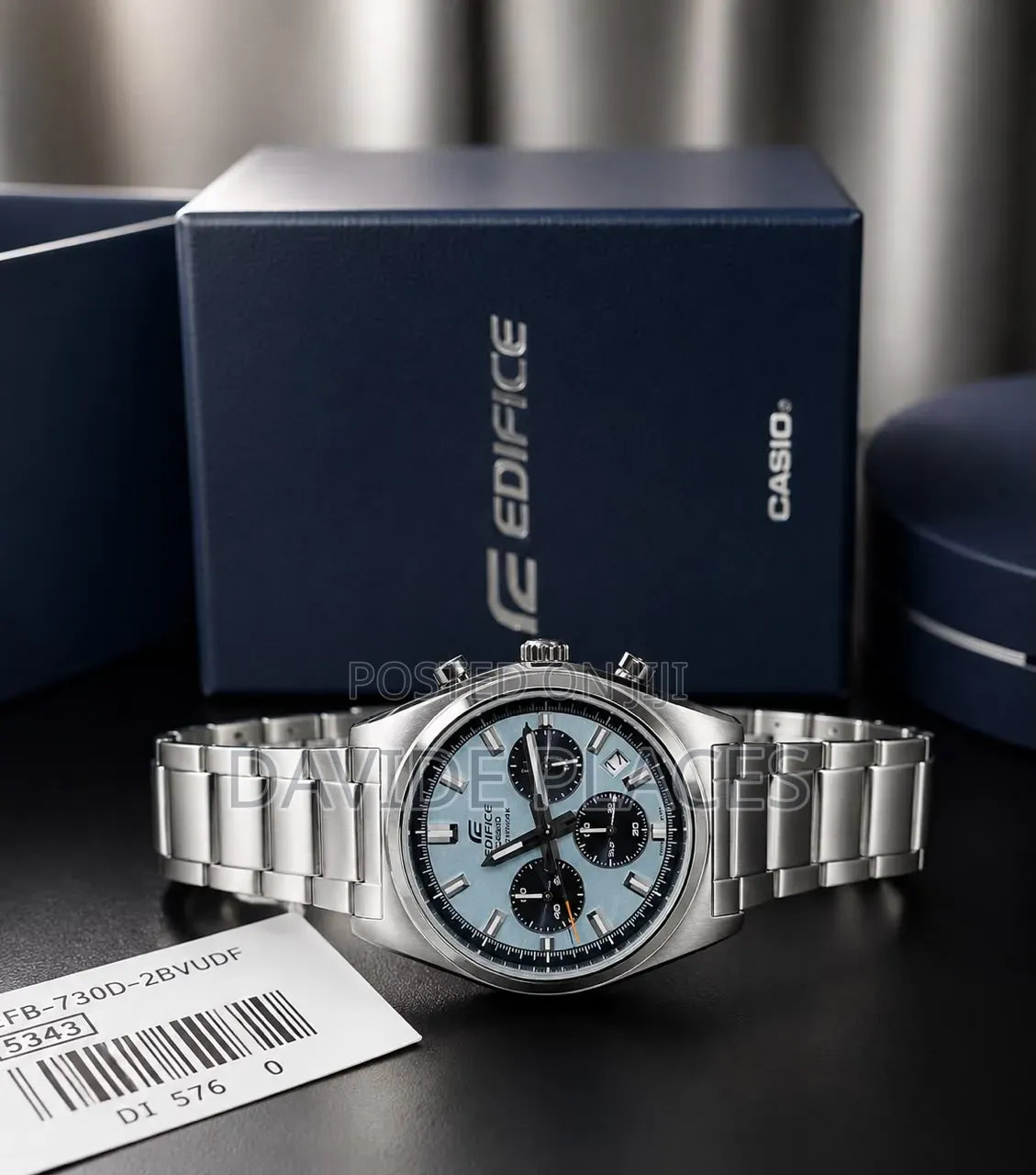 Casio Edifice Efb730d-2bvudf Panda Dia, Waterproof Unisex Wristwatch