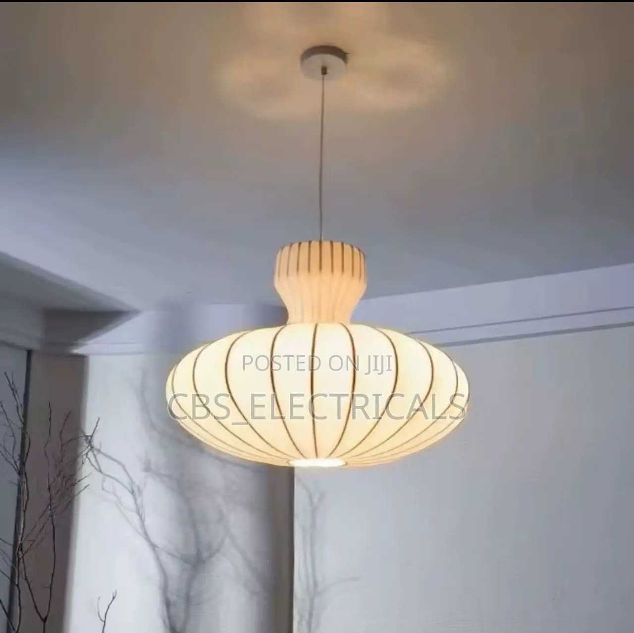 Nordic Silk Pumpkin Pendant Light