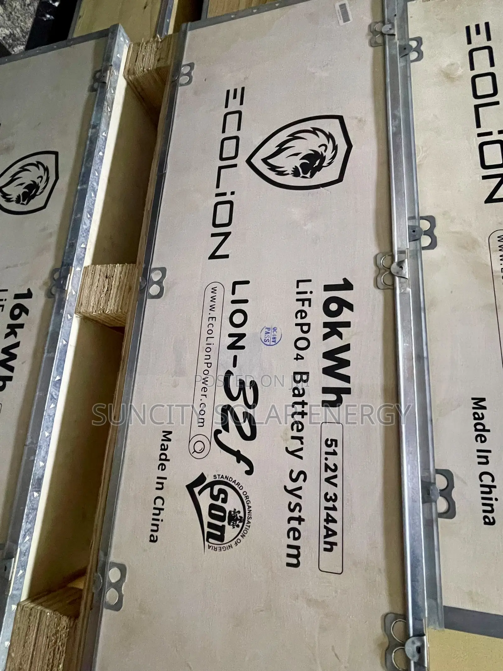 16kwh/51.2b/314ah Ecolion Lithium Batteries