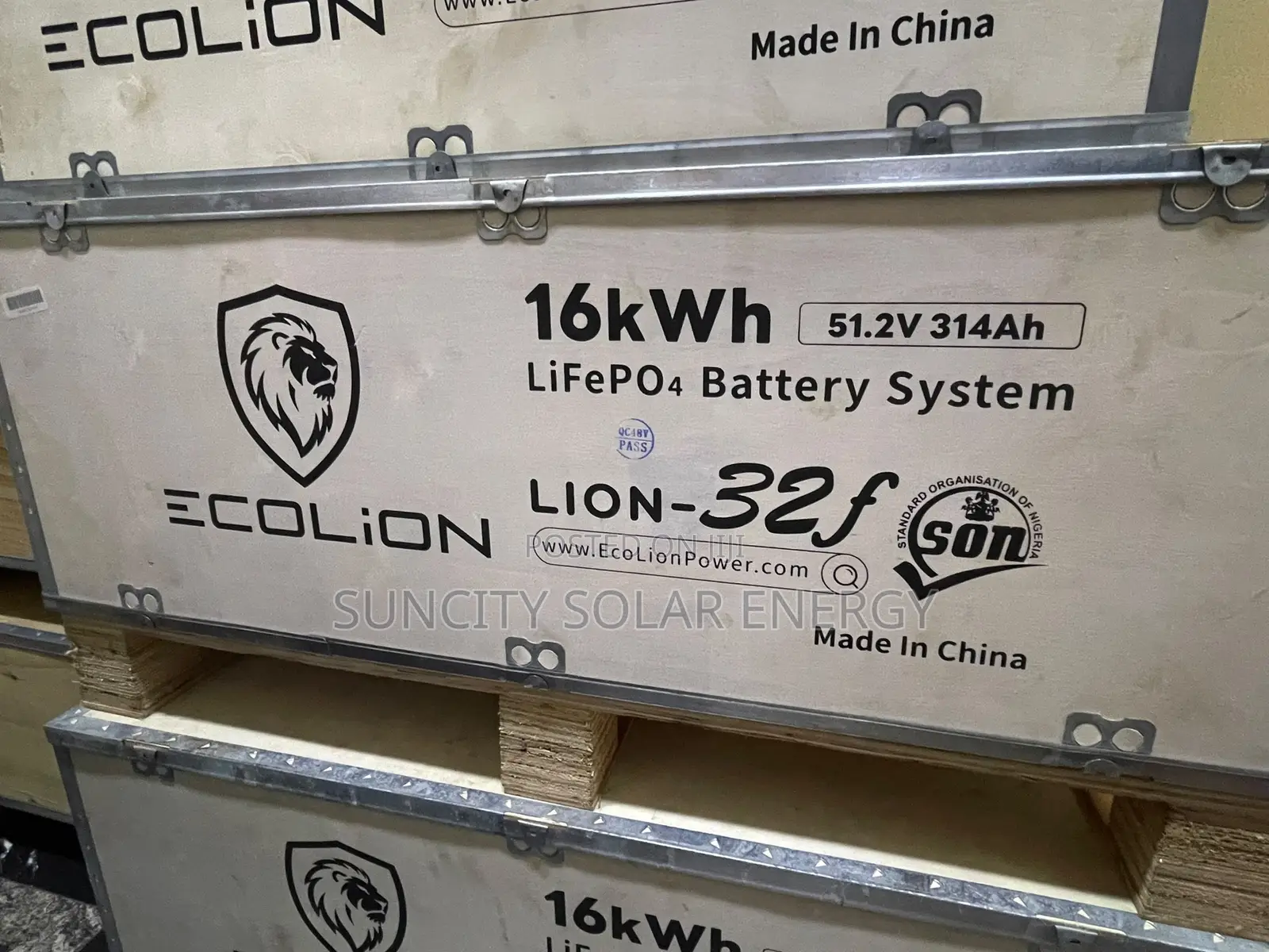 16kwh/51.2b/314ah Ecolion Lithium Batteries