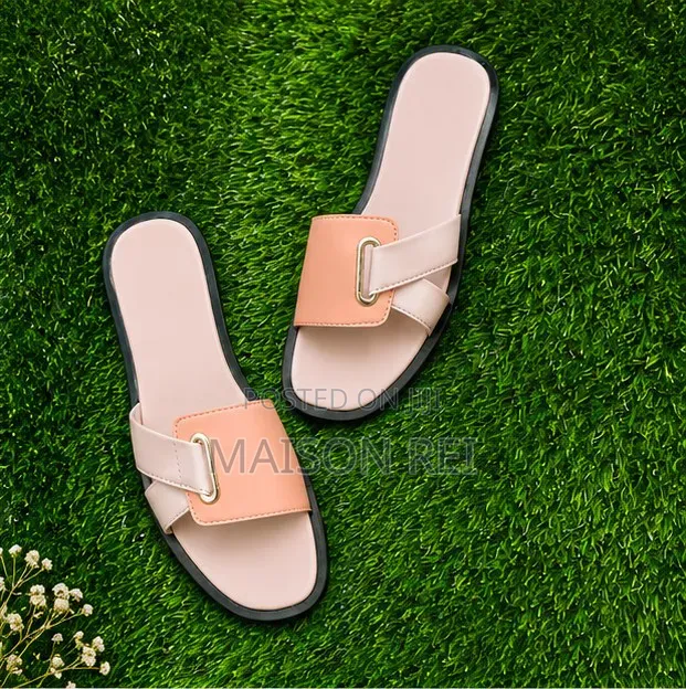 Luxury Ladies Flat Slide | Premium Comfortable Fashion Footwear