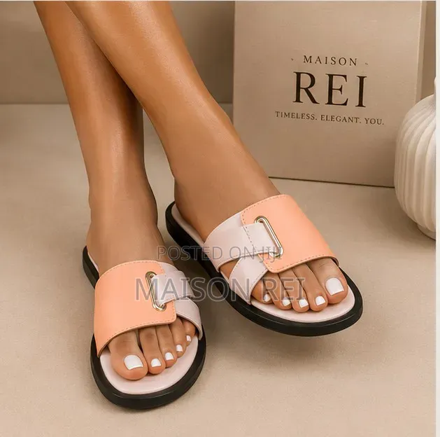 Luxury Ladies Flat Slide | Premium Comfortable Fashion Footwear
