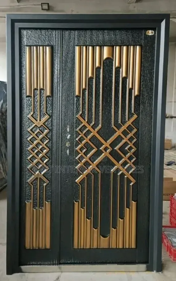 4ft by 7ft Semi Bulletproof Copper Cast Security Door 08