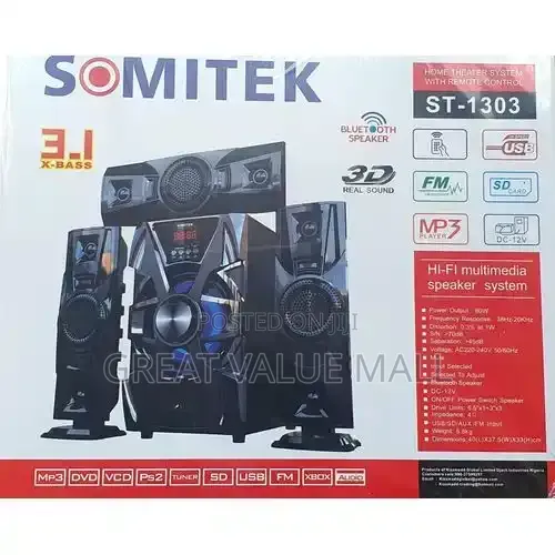 Powerful High BassBluetooth 3.1 Home Theater System With Remotecontrol