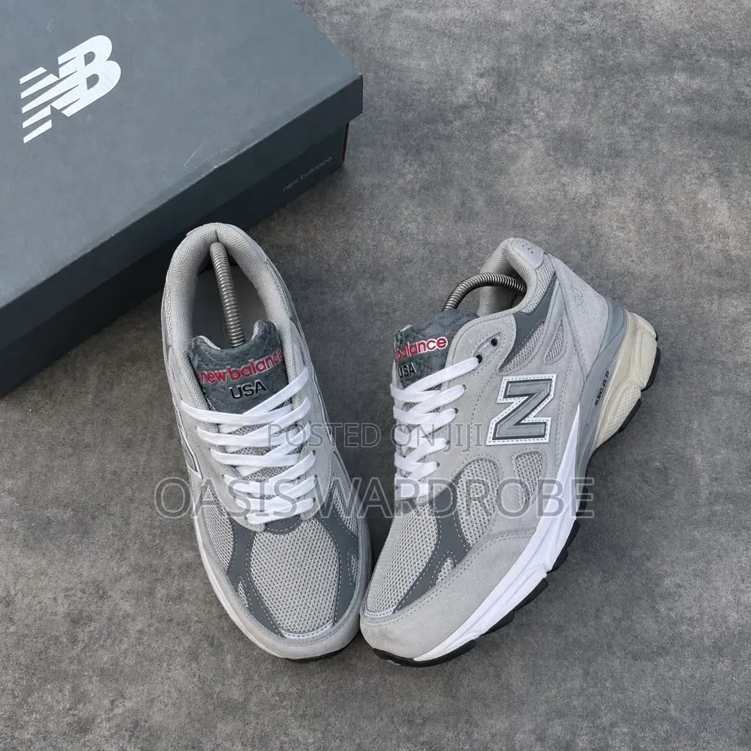 Premium Quality New Balance 990v3 Gray Sneakers