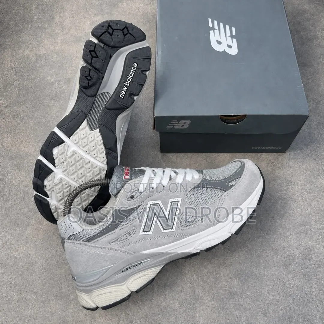 Premium Quality New Balance 990v3 Gray Sneakers