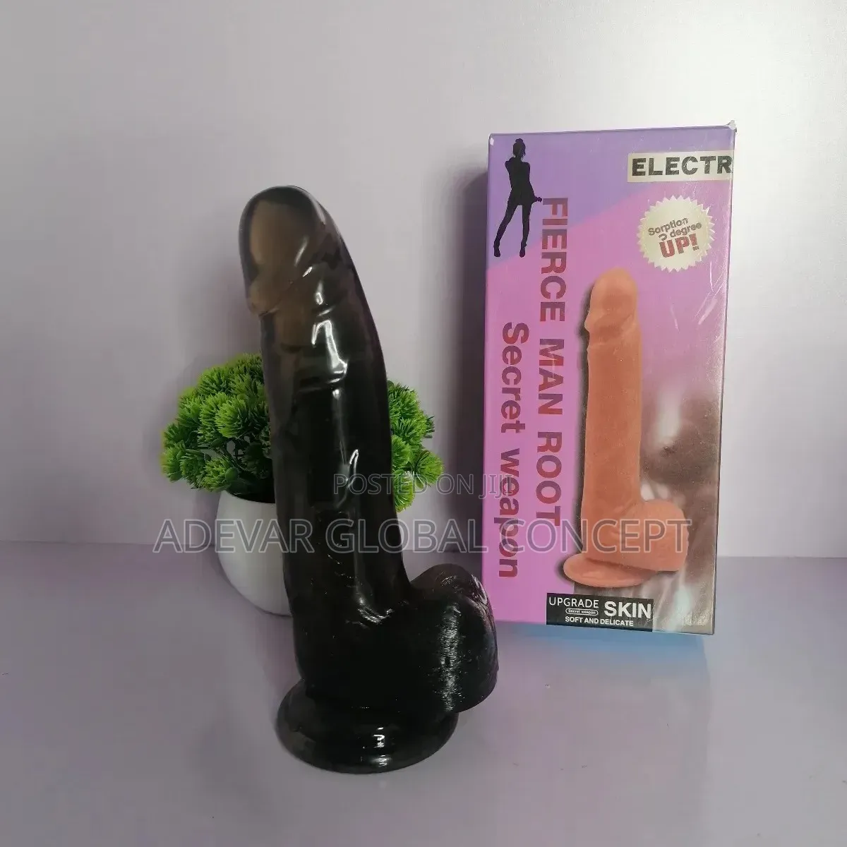 Seven Inches Non Vibrating Dildo Sex Toy for Women Massager Purple