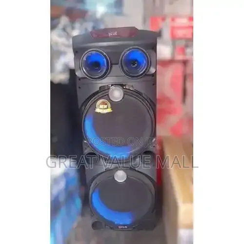 EXLG Rechargeable 12000W Heavy Bass High Power Double 12inches Speaker