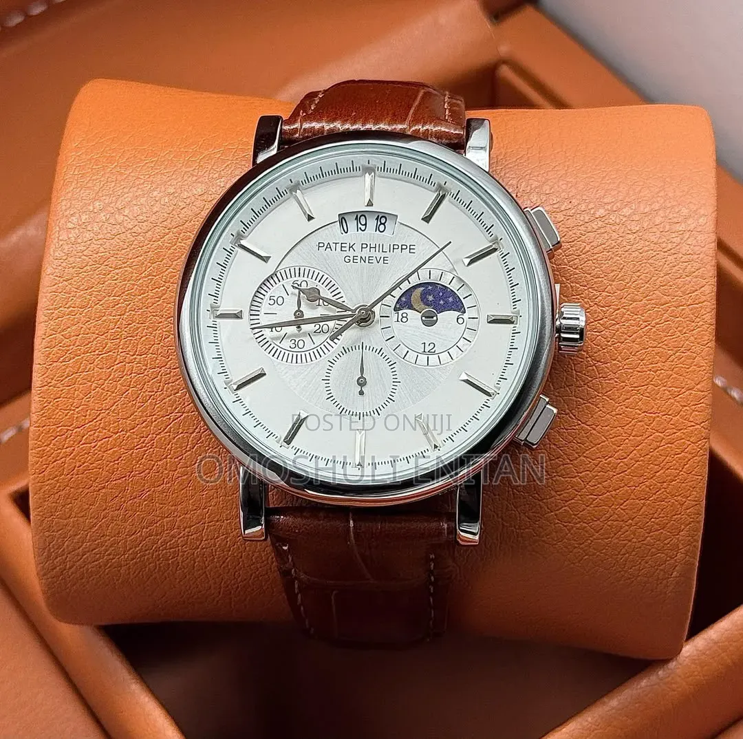 Patek Phillipe Leather Chronograph Strap Available