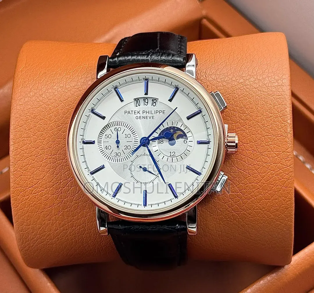Patek Phillipe Leather Chronograph Strap Available