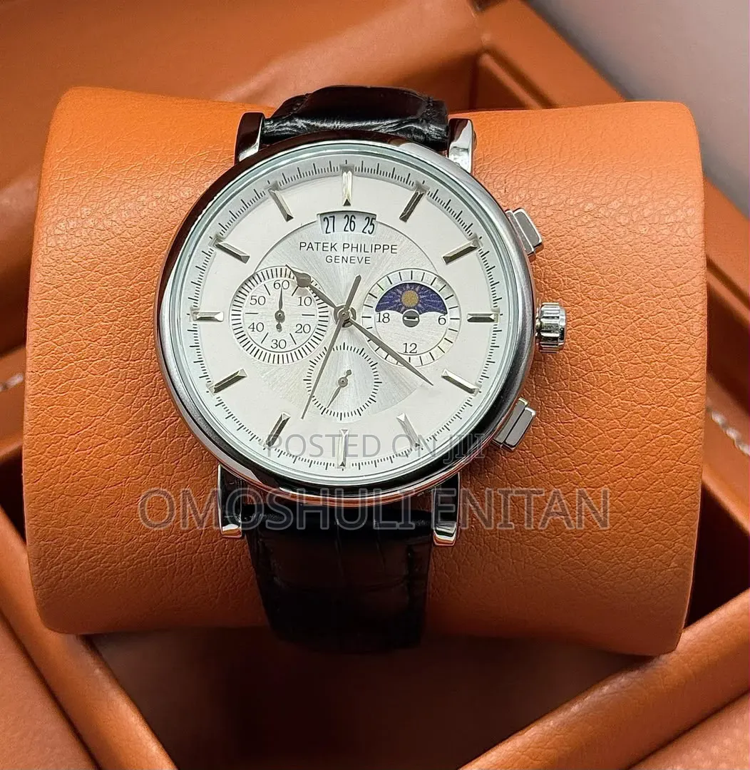 Patek Phillipe Leather Chronograph Strap Available