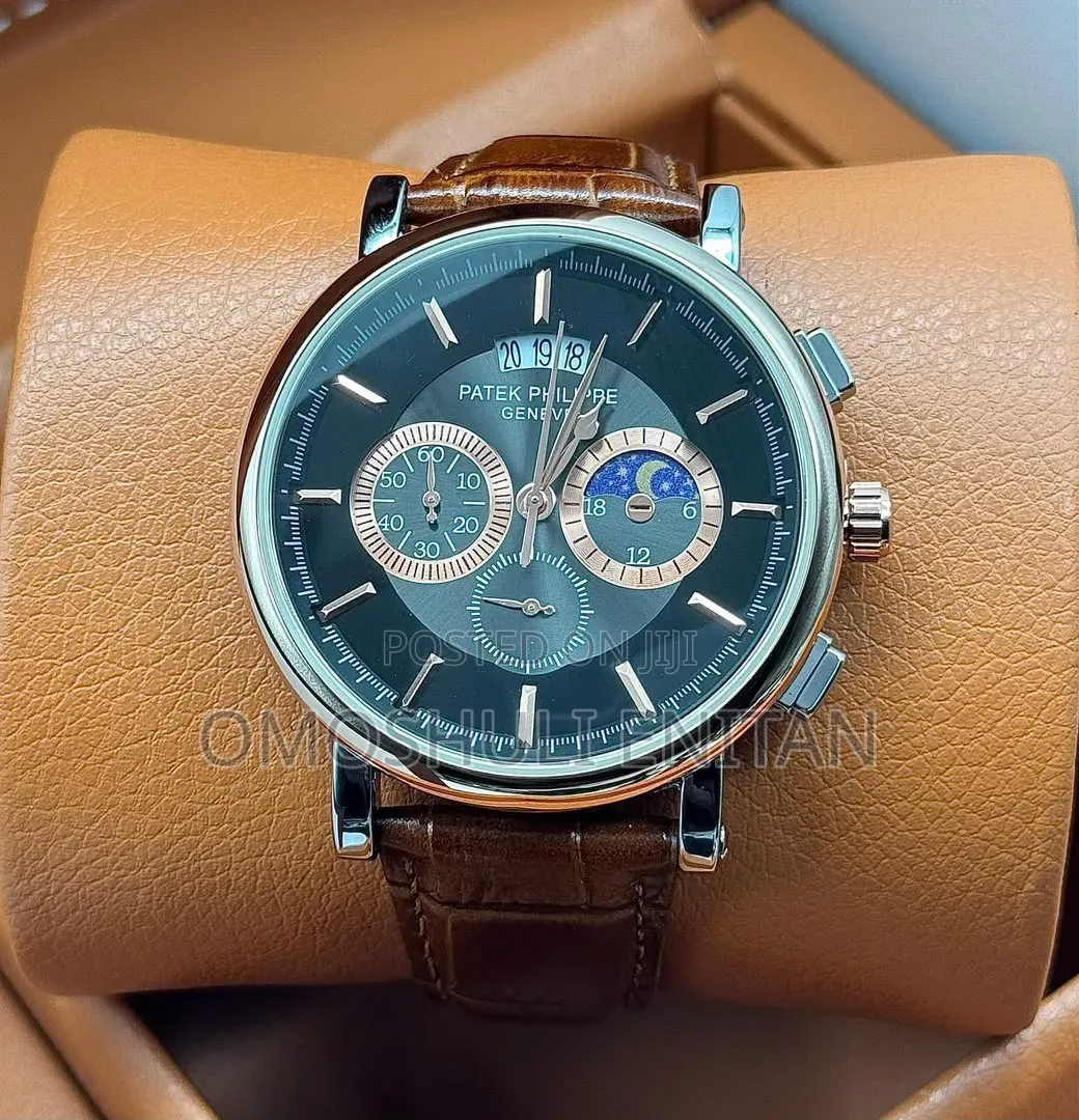 Patek Phillipe Leather Chronograph Strap Available