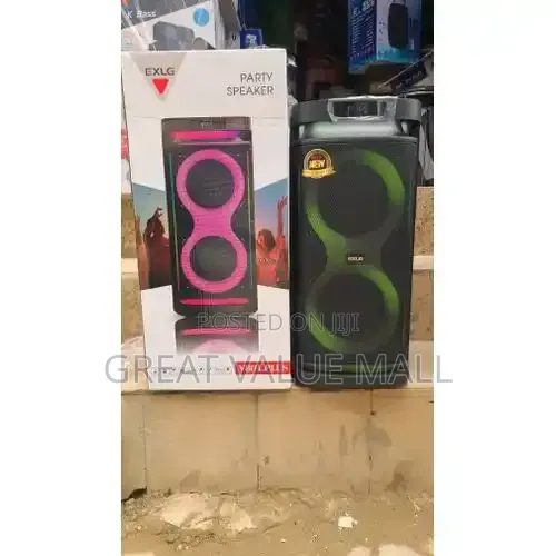 EXLG 10000W Deep Bass Sound Rechargeable Party Box Speaker With Mic