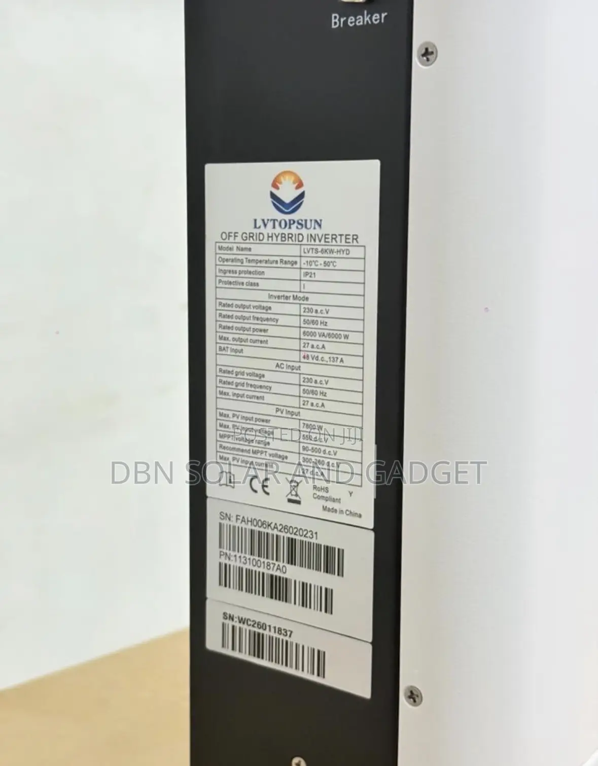 6kva 48v Lvtopsun Solar Inverter Hybrid Very Good Quality Product